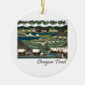 Oregon Trail Keramisch Ornament (Voorkant)