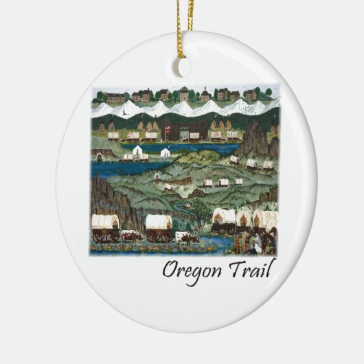 Oregon Trail Keramisch Ornament (Links)