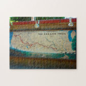 Oregon Trail Map. Legpuzzel (Horizontaal)