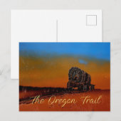 Oregon Trail overdekte wagen Briefkaart (Voorkant / Achterkant)