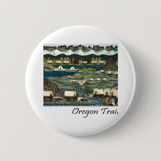 Oregon Trail Ronde Button 5,7 Cm (Voorkant)
