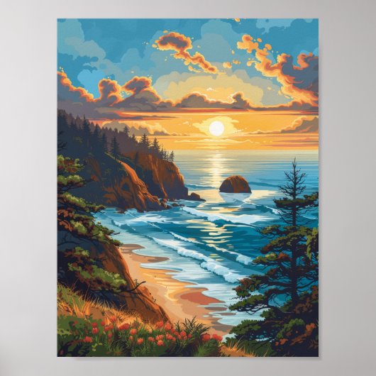  Oregon Travel Poster (Voorkant)