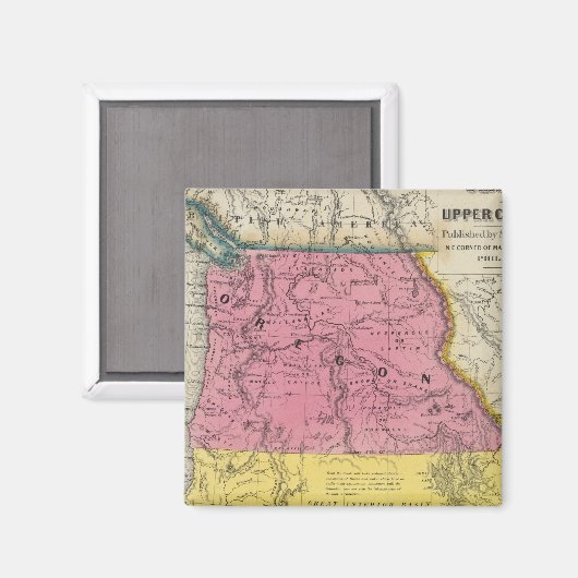 Oregon & Upper California Magneet (Voorkant / Achterkant)