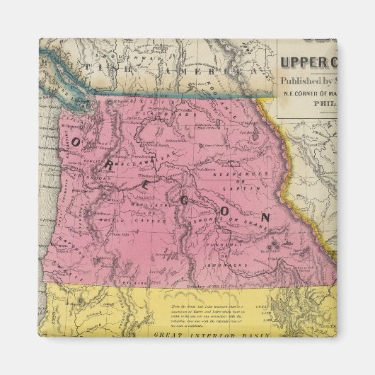 Oregon & Upper California Magneet (Voorkant)