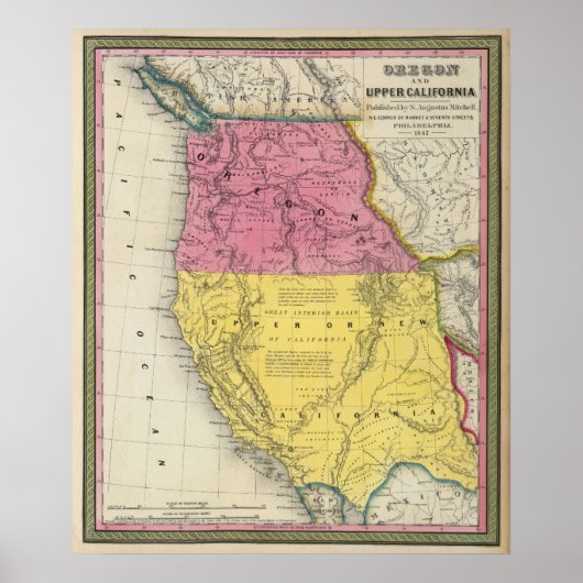 Oregon & Upper California Poster (Voorkant)