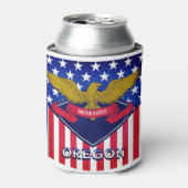 Oregon USA Flag Blikjeskoeler (Blikje Voorkant)