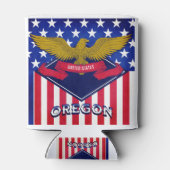 Oregon USA Flag Blikjeskoeler (Achterkant)
