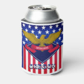 Oregon USA Flag Blikjeskoeler (Blikje Achterkant)