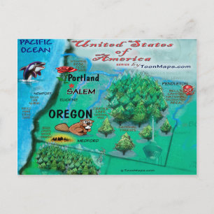Oregon USA Kaart