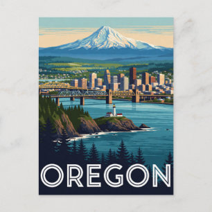 Oregon USA Pacifische Kust En Cascade Reis 🌲 Briefkaart