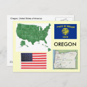 Oregon, Verenigde Staten Briefkaart (Voorkant / Achterkant)