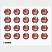 Oregon Verenigde Staten van Amerika Ronde Sticker (Vel)