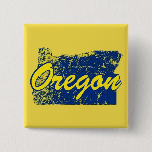Oregon Vierkante Button 5,1 Cm (Voorkant)