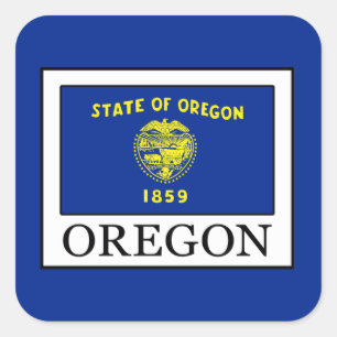 Oregon Vierkante Sticker