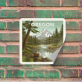  Oregon Vierkante Sticker