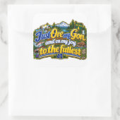 Oregon vierkante sticker (Tas)