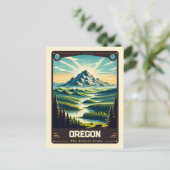 Oregon | Vintage van patriottische spirit Briefkaart (Staand voorkant)