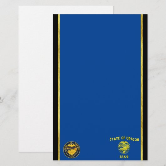 Oregon vlag briefpapier (Voorkant / Achterkant)