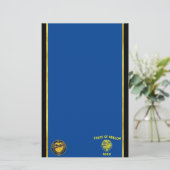 Oregon vlag briefpapier (Staand voorkant)