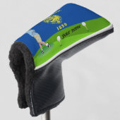 Oregon vlag golfheadcover (3/4 voorkant)