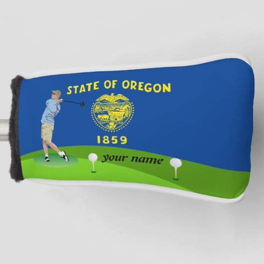 Oregon vlag golfheadcover (Voorkant)