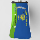 Oregon vlag golfheadcover (Draai 90)