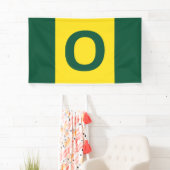Oregon Vlag - Groen, Geel, Groen Spandoek (Insitu)