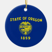 Oregon-vlag Keramisch Ornament (Voorkant)