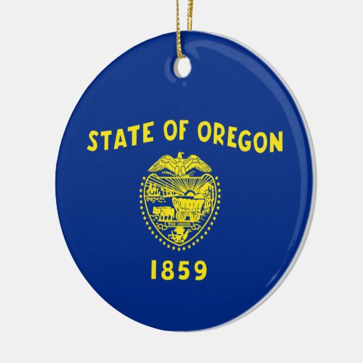 Oregon-vlag Keramisch Ornament (Links)