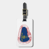 Oregon Vlag klimmer Carabiner Bagagelabel (Voorkant verticaal)