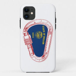 Oregon Vlag klimmer Carabiner Case-Mate iPhone Case