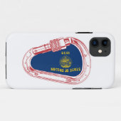 Oregon Vlag klimmer Carabiner Case-Mate iPhone Case (Achterkant (horizontaal))