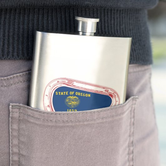 Oregon Vlag klimmer Carabiner Flacon (Voorbeeld)