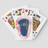 Oregon Vlag klimmer Carabiner Pokerkaarten (Achterkant)