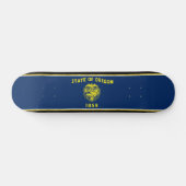 Oregon vlag persoonlijk skateboard (Horizontaal)