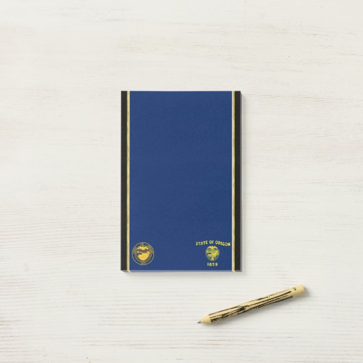 Oregon vlag post-it® notes (Op bureau)