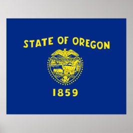 Oregon-vlag Poster