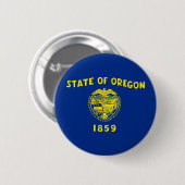 Oregon-vlag Ronde Button 5,7 Cm (Voorkant /achterkant)