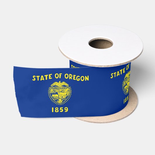 Oregon-vlag Satijnen Lint (Spoel)