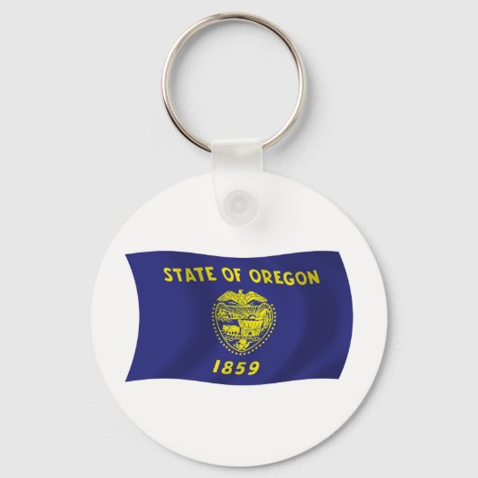 Oregon Vlag Sleutelhanger (Voorkant)