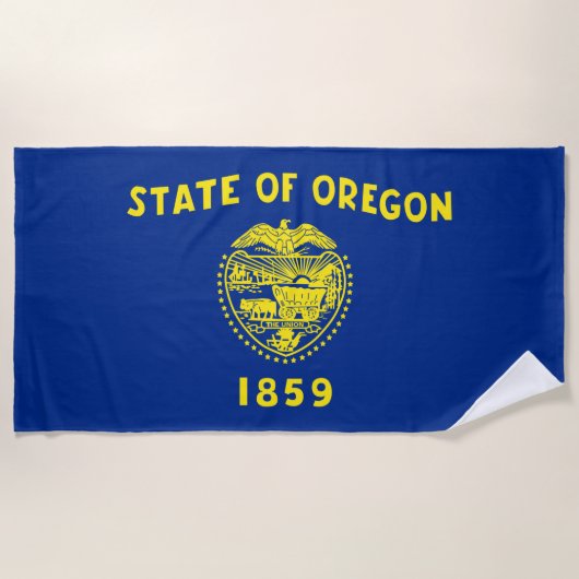 Oregon-vlag Strandlaken (Voorkant)