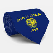 Oregon vlag stropdas (Opgerold)