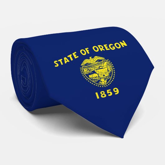 Oregon vlag stropdas (Opgerold)