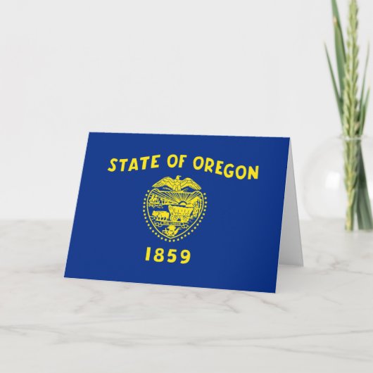 Oregon-vlag, Vlag van Oregon Kaart (Voorkant)