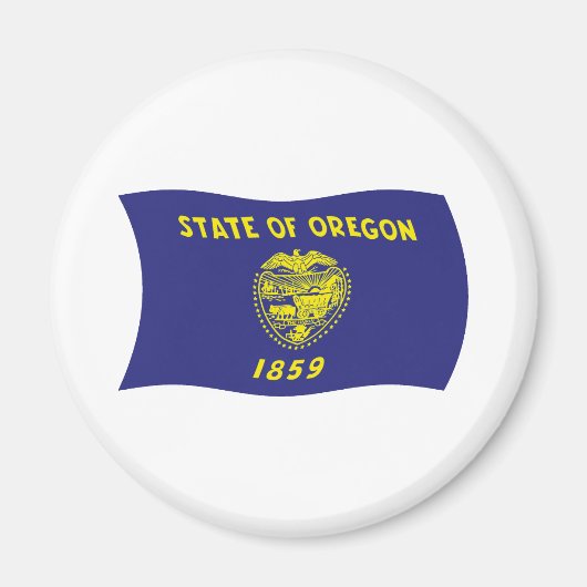 Oregon Vlagmagneet Magneet (Voorkant)