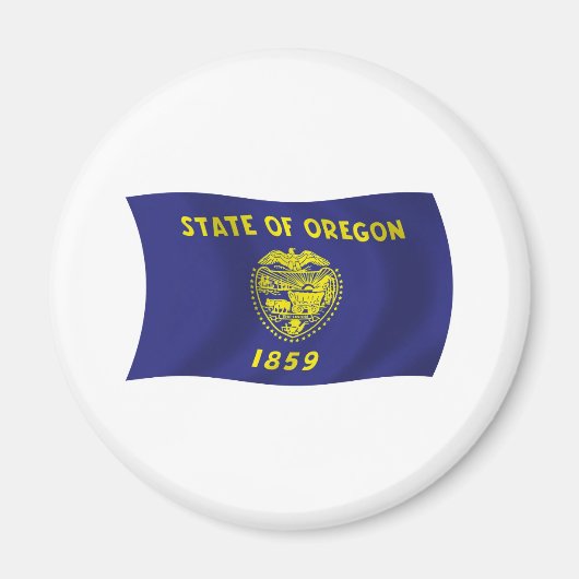 Oregon Vlagmagneet Magneet (Voorkant)