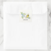 Oregon-vogelbloem Vierkante Sticker (Tas)