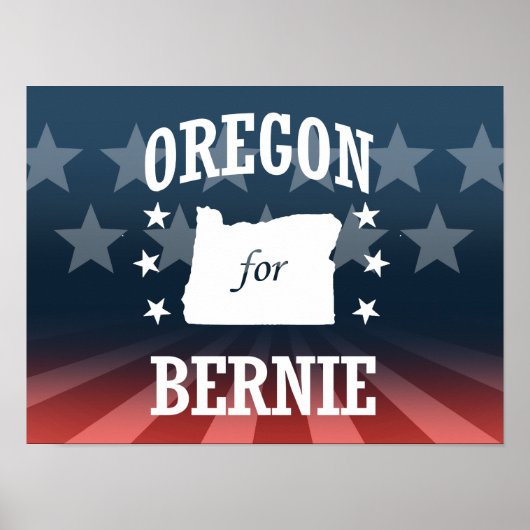 OREGON VOOR BERNIE SANDERS POSTER (Voorkant)