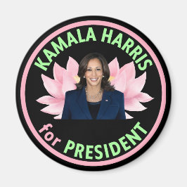 Oregon voor Harris Circle Magnet