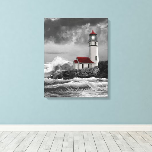 Oregon vuurtoren Cape Blanco fine art print (Insitu (Houten vloer))